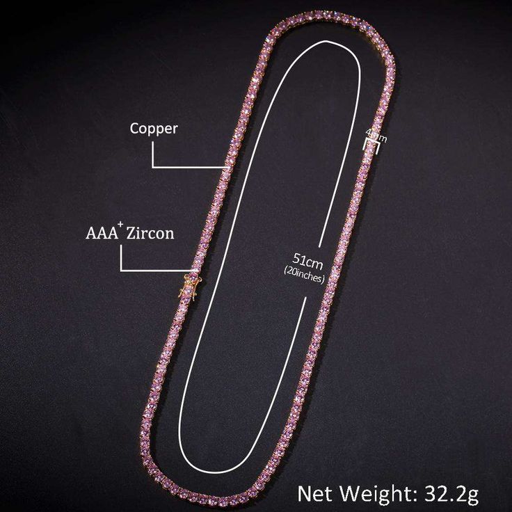 PRODUCT DESCRIPTION: Looking for a piece that would definitely complete your outfit? This Pink Tennis Choker Tennis Chain is the best combo in your favorite OOTD. This one-row tennis chain is made out of high-quality copper and cubic zirconia, it also has two color schemes gold/silver that really made it look very classy and trendy. You don't have to worry if it will fit you because this sophisticated tennis chain has also available lengths you can choose from. Make your outfit stand out from th Pink Tennis, Best Hip Hop, Pink Stones, Bling Necklace, Tennis Chain, Jewellery Marketing, Pink Bling, Pink Necklace, Tennis Necklace