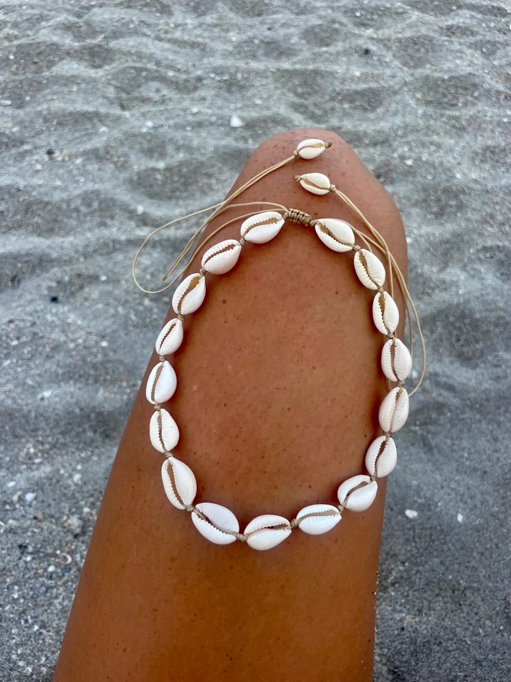 Handmade, adjustable Cowrie Shell Necklace, Shell Necklace, Cowrie Shell, Beaded Necklaces, Shell Necklaces, Necklace Etsy, Beauty Book, Shells, Beaded Necklace