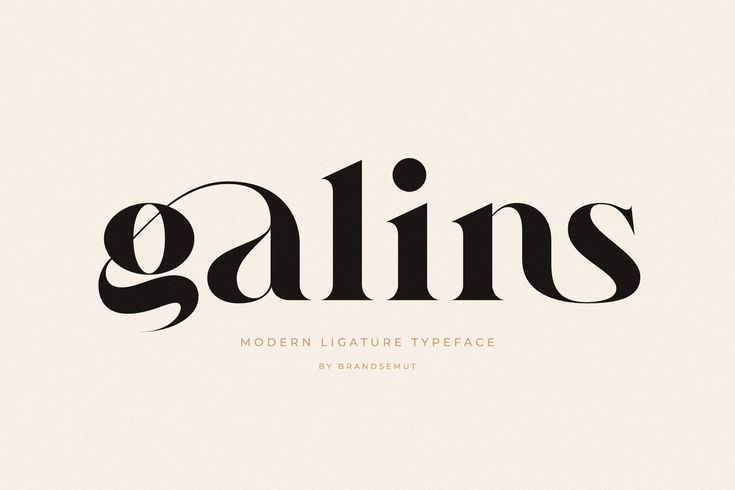 the font used in this typeface is called galins, which means it's very