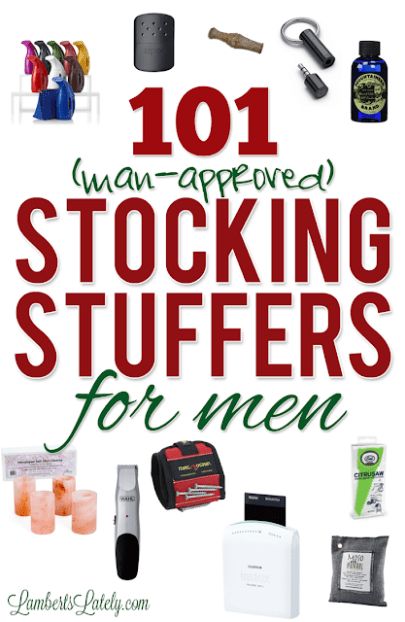 the cover of 101 man - approved stocking stuff for men, including an assortment of items