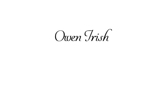 the word queen irish written in black ink