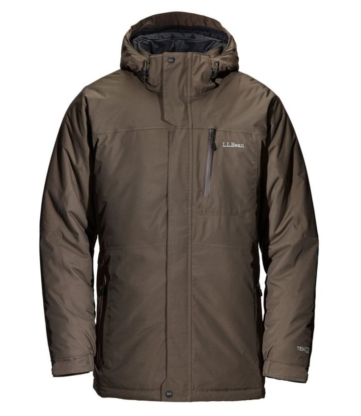 Warm, weatherproof, breathable and surprisingly light--it's no wonder our men's waterproof parka is a perennial bestseller. Elastic hem. Relaxed Fit. Waterproof, breathable and durable two-layer TEK2 nylon shell. High-lofting Primaloft Silver insulation is lighter than most fill. Machine wash and dry. Improved taffeta lining that glides over layers for freer movement. Fully insulated, detachable, adjustable hood. Fleece neck warmer. Goggle pocket with wipe included. Internal security pocket with Functional Waterproof Hunting Outerwear, Functional Parka With Fleece Lining For Outdoor Work, Waterproof Hunting Outerwear For Winter, Winter Waterproof Hunting Outerwear, Winter Hunting Waterproof Outerwear, Functional Waterproof Parka For Outdoor Work, Waterproof Functional Parka For Outdoor Work, Gore-tex Outdoor Outerwear With Pockets, Functional Winter Hunting Outerwear