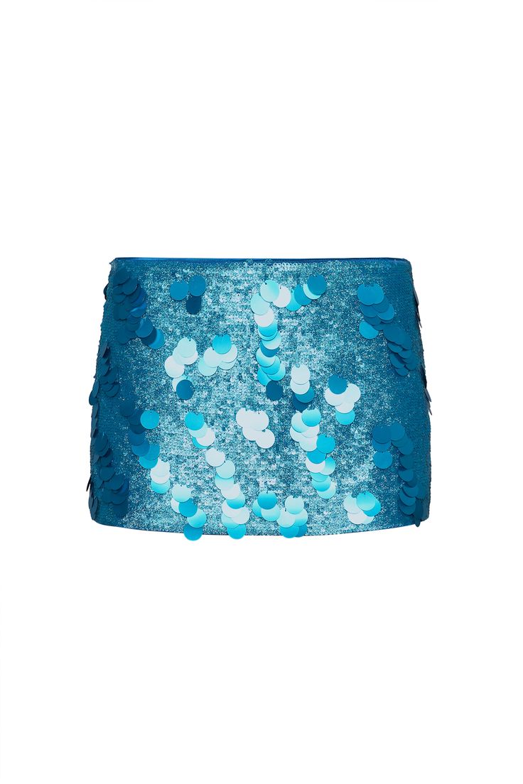 LOW RISE PAILLETTE SKIRT – Guizio Glitter Skirt, Blue Sparkly Skirt, West End Girls, Teal Sequin Skirt, Guizio Skirt, Mermaid Scale Skirt, Daniel Guizio Skirt, Luxury Blue Sequin Skirt, Blue Sequin Skirt