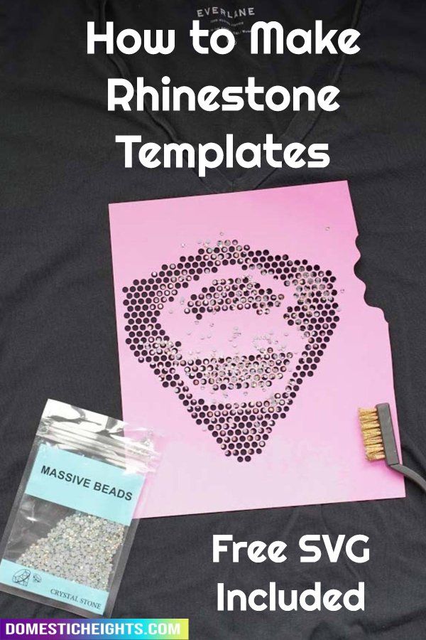 a t - shirt with the words how to make rhinostone templates on it