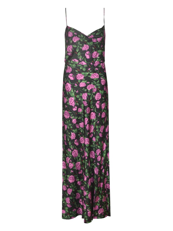 Floral Sleeveless Dress from Chiara Ferragni Sleeveless Floral Print Slip Dress For Party, Elegant Sleeveless Floral Print Slip Dress, Evening Floral Print Sleeveless Dress, Floral Sleeveless Dress, Zimmermann Dress, Pleats Please Issey Miyake, Sleeveless Floral Dress, Floral Sleeveless, Yoga Wear