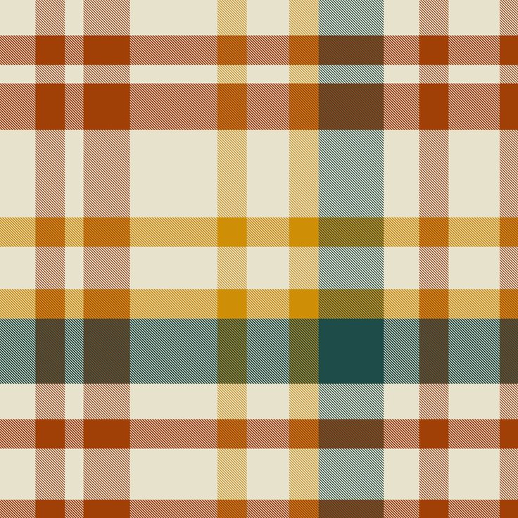 an orange and green plaid pattern is shown in this image, it appears to be very colorful