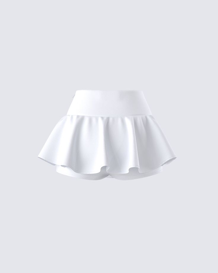 There's nothing like a cute and cozy look that can be worn to any occasion 🤍 This closet essential, made with built-in shorts and a fit and flare style, is crafted from crepe fabric for a look that serves functionality at its finest 🙌 Chic Tennis Skirt With Built-in Shorts, Chic Solid Short Tennis Skirt, Chic Solid Color Short Tennis Skirt, Stretch Ruffled Short Skort, Fitted Ruffle Tennis Skirt, Fitted Ruffled Short Tennis Skirt, Stretch Ruffle Skort, Chic Solid Skort With Built-in Shorts, Chic Solid Color Skort With Built-in Shorts