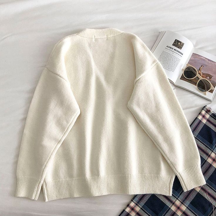 Style: commuting Size: one size Color: Apricot Loose Long Sleeve, Pocket Tshirt, Apricot, T-shirt, V Neck, Long Sleeve, T Shirt, Quick Saves, Color