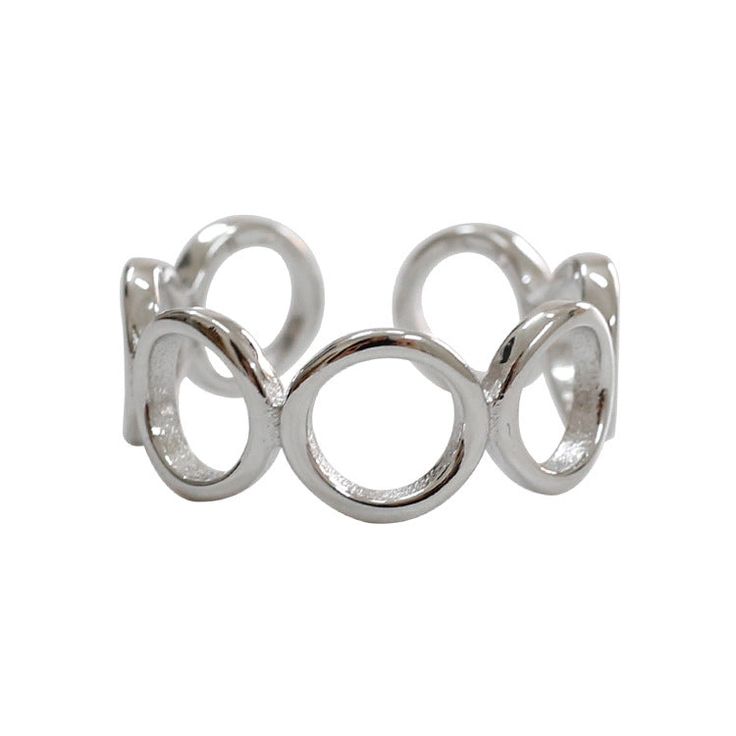 LOVCIA Jewelry Modern Metal Midi Rings, Nickel Free White Gold Stackable Rings, Nickel-free White Gold Stackable Rings, Modern Hypoallergenic Sterling Silver Rings, Modern Nickel Free Stackable Rings, Silver Stackable Rings With Open Ring Shape, Silver Stackable Rings With Open Band, Silver Stackable Open Rings, Elegant Nickel-free Open Ring