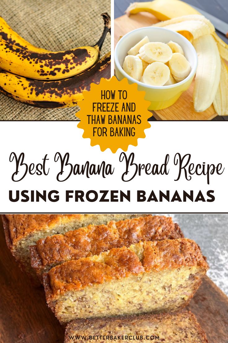 the best banana bread recipe using frozen bananas