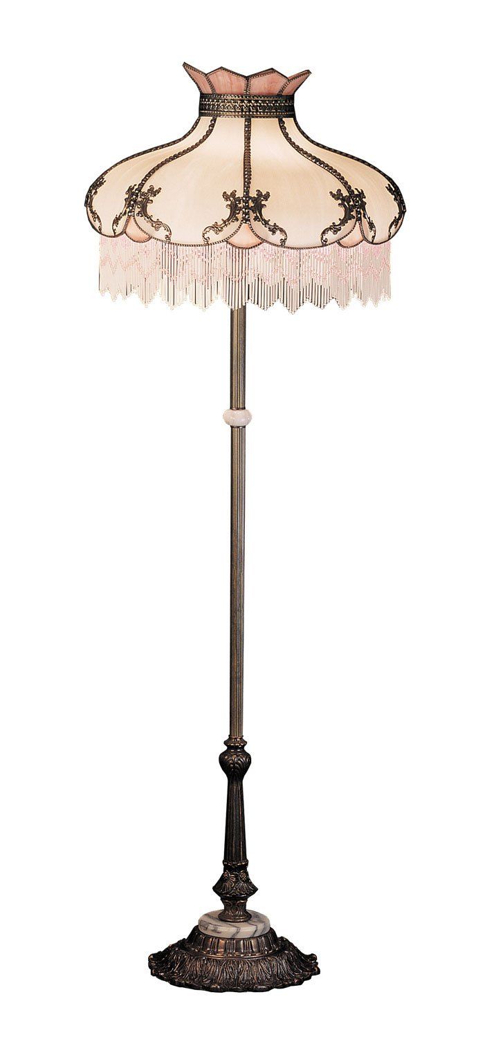 Meyda Tiffany - 31314 - Three Light Floor Lamp - Elizabeth - Mahogany Bronze Victorian Floor Lamps, Three Light Floor Lamp, Victorian Lamps, Lamps Floor, Unique Chandeliers, Tall Lamps, Glass Floor Lamp, Glass Lamps, Tiffany Glass