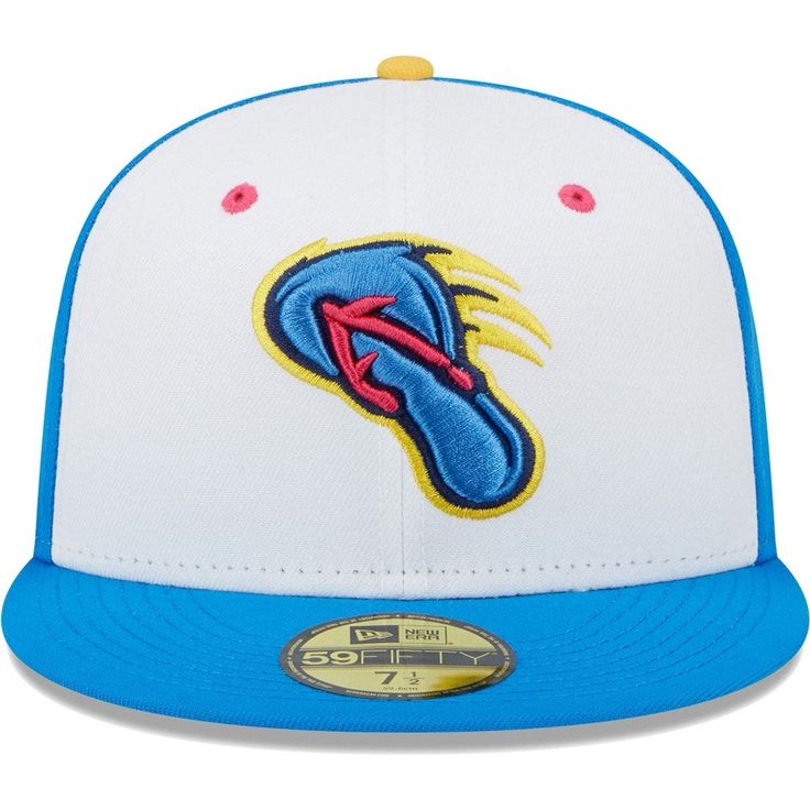 Gear up for the Copa De La Diversion in street-ready style with this San Antonio Missions 59FIFTY hat. This New Era cap features bold embroidered graphics, multi-color design and contrast undervisor to elevate your fandom. Cheer on the San Antonio Missions as they take the field in their "Fun Cup" gear with this unique cap. Brand: New Era Imported Embroidered graphics with raised details Six panels with eyelets Contrast-color undervisor Material: 100% Polyester Wipe clean with a damp cloth Flat Casual White Brimmed Snapback Hat, Casual Brimmed Fitted Hat For Baseball Season, Multicolor Snapback Hat With Flat Brim For Spring, Casual Sports Hat With Flat Brim, Casual Flat Brim Hats For Baseball Season, Multicolor Flat Brim Snapback Hat For Spring, Casual Flat Bill Hats For Spring, Spring Streetwear Flat Brim Hat, Summer Fitted Hat With Flat Bill