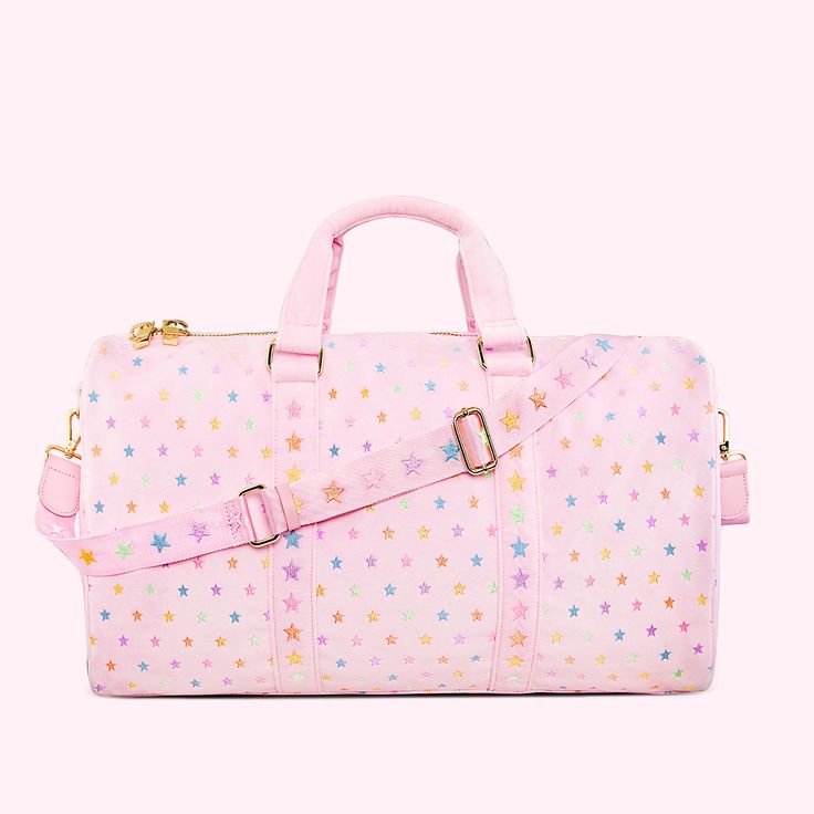 An easy choice for a weekender bag, our Duffle comfortably holds all of your getaway essentials—like packing cubes, a sweatshirt & Pouches—while still fitting under the seat of most airplanes.   *Please note our duffle bags have a 30 pound weight limit Hello Kitty Shop, Stoney Clover Lane, Stoney Clover, Embroidery Bags, Large Pouch, Embroidery Shop, Packing Cubes, Duffle Bags, Lunch Tote