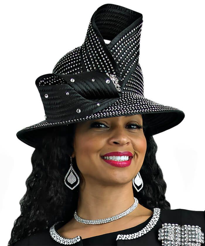 Lily and Taylor H281 1 piece HAT Color: Black, Emerald, Navy, Pink, Red, White Fitted Black Top Hat With High Crown, Fitted Curved Brim Top Hat For Fall, Fitted Top Hat With Curved Brim For Fall, Fitted High Crown Hat For Fall, Black Fitted High Crown Costume Hat, Black High Crown Hat For Evening, Spring Black Top Hat With High Crown, Black Fitted Costume Hat With Curved Brim, Fitted Black Top Hat For Church