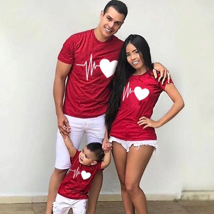 Heartbeat Outfits Family Matching Lovely Mom Dad Kid Matching Custom Tshirts Family Tees Matching, Family Tshirt Matching Shirts, Mom And Daughter Matching Shirts Christmas, Family Matching Tops, Super Mom And Dad Shirts, Mom And Kid Tshirts, Christmas Shirts For Mom And Son, Mom Dad Son Combo Dress, Father And Girl