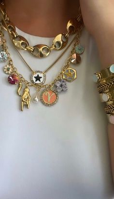 Dope Jewelry Accessories, Jewelry Accessories Ideas, Dope Jewelry, Funky Jewelry, Stacked Jewelry, Jewelry Lookbook, Girly Jewelry, Dream Jewelry, Jewelry Inspo