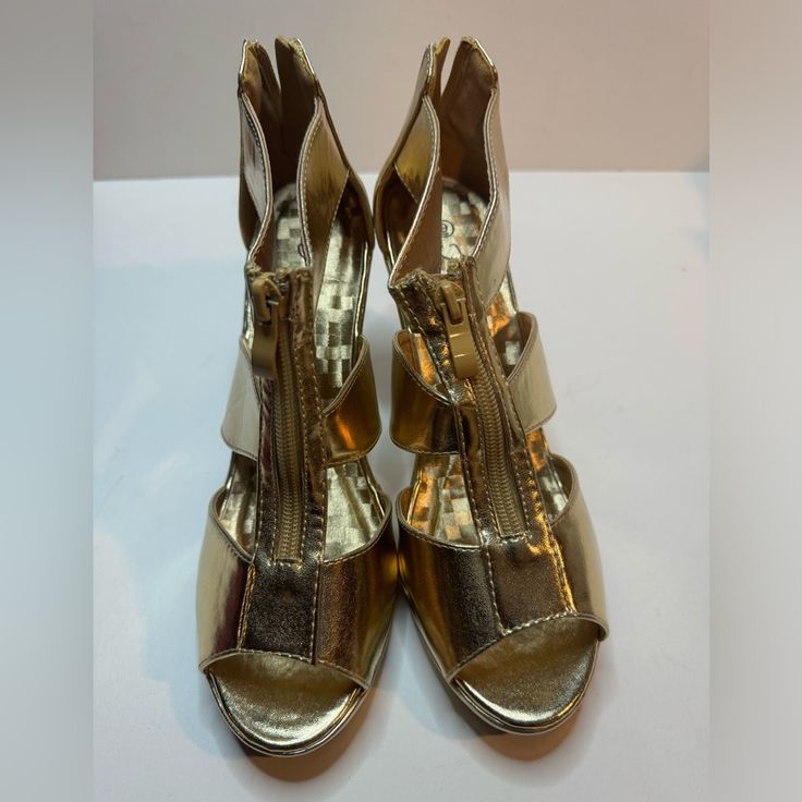 Women's Forever Gold Wedge Sandals - Size 9 Condition: New Without Tags (Nwot) Description: Elevate Your Style With These Stunning Gold Wedge Sandals. Perfect For Any Occasion, These Shoes Combine Comfort And Elegance. Brand New And Never Worn, They're Ready To Make A Statement In Your Wardrobe. Details: - Size: 9 (Women's Us) - Color: Gold - Style: Wedge Sandals - Condition: New, Unworn (Without Tags) Shipping: - Ships Within 48 Hours Of Payment Note: - Please Review All Photos Before Purchasin Gold Closed Toe Wedge Sandals With 4-inch Heel, Gold Wedge Sandals With 4-inch Heel, Gold Synthetic Wedge Sandals With 4-inch Heel, Gold Synthetic Wedge Sandals, Gold Wedges, Espadrille Shoes, Gold Style, Wedge Sandals, Espadrilles