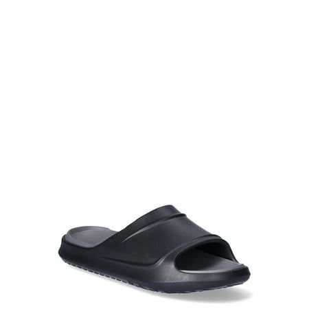 Treat your feet to total comfort with Avias Slide Sandals. Featuring a contemporary molded design and a pop of color thanks to the contrast footbed, these sandals are ideal for post-workout, the beach, the pool or just lounging about. The effortless slip-on style fits right into your busy day. Only at Walmart. Size: 11.  Color: Black.  Gender: male.  Age Group: adult. Slip-resistant Open Toe Synthetic Sandals, Slip-resistant Synthetic Slide Sport Sandals, Slip-resistant Black Sandals, Synthetic Slide Sport Sandals For Outdoor, Outdoor Synthetic Slide Sport Sandals, Non-slip Comfortable Synthetic Sport Sandals, Sporty Open Toe Slippers With Cushioned Footbed, Comfortable Non-slip Synthetic Sport Sandals, Slip-resistant Synthetic Flip Flops