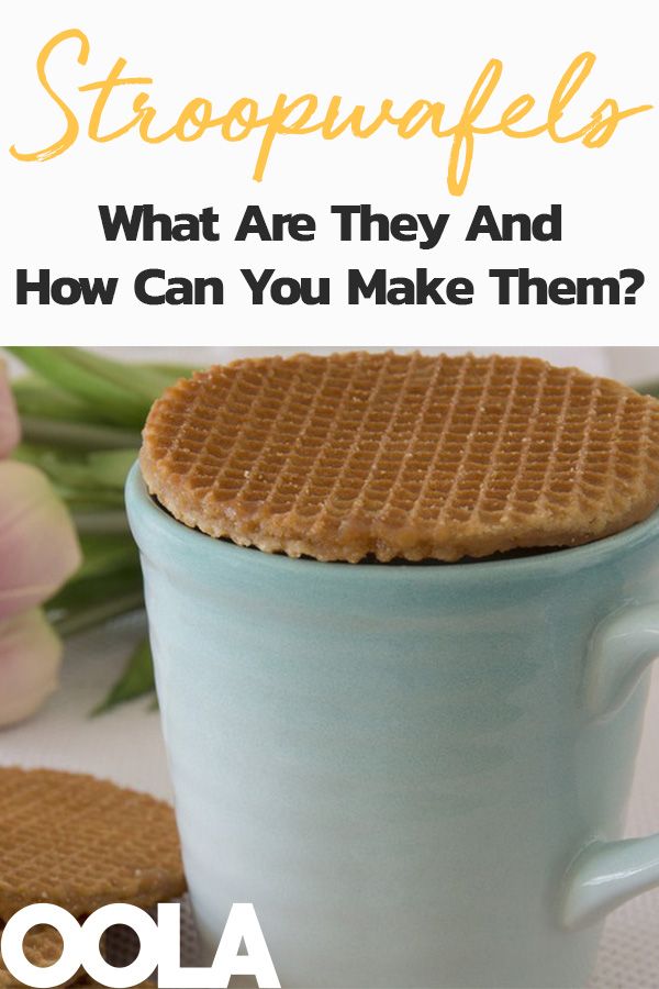 a blue cup filled with waffles next to pink flowers and text that reads, what are they and how can you make them?