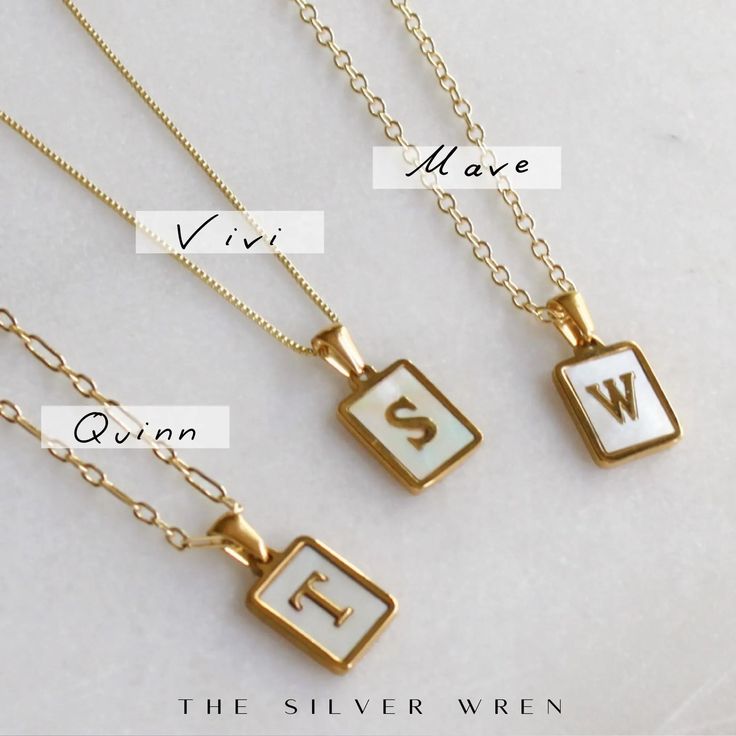 Initial Necklace for Women, Trendy and chic this pendant necklace is made for everyday! Wear your favorite letter on our initial necklace, it's perfect for a gift too! •Gold plated rectangle initial pendant•Mother of Pearl inlay •100% 14kt gold filled chain Dainty Initials Charm Necklace With Square Pendant, Dainty Charm Necklaces With Initials On Square Pendant, Classic Personalized Initial Necklace With Rectangular Pendant, Personalized Classic Initial Necklace With Rectangular Pendant, Dainty Personalized Initial Necklace With Rectangular Pendant, Minimalist Personalized Initial Necklace With Rectangular Pendant, Minimalist Initial Necklace With Rectangular Pendant, Dainty Personalized Rectangular Charm Necklace, Personalized Rectangular Initial Necklace Minimalist Style