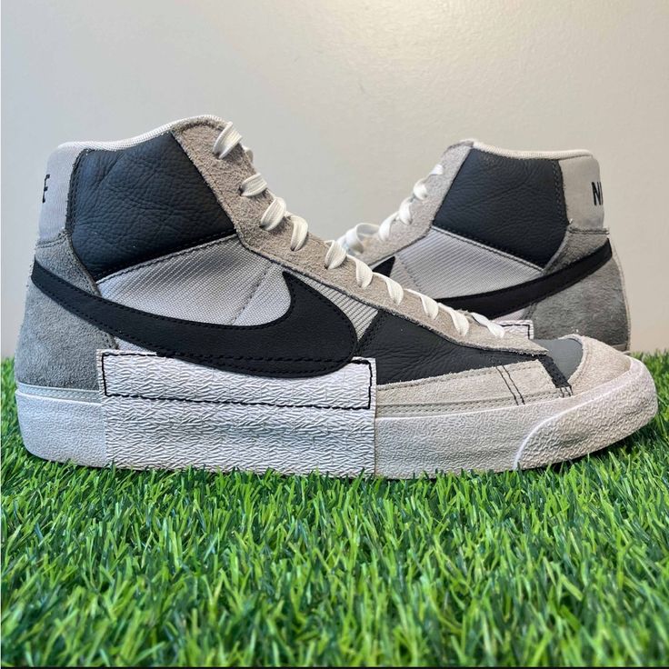 Nike Blazer Mid ‘77 Pro Club Remastered Grey/Black Size 14 Sneakers Dq7673-002. No Box And No Insoles. Have Some Light Signs Of Wear But Overall Look Good. Sick Pair Of Kicks! Shoes Nike Blazer, Nike Blazer 77, Blazer 77, Pro Club, Nike Blazer Mid 77, Nike Blazer Mid, Nike Blazers Mid, Blazer Mid, Nike Blazer