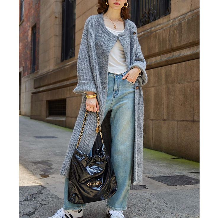 Similar products:    Gray Knitted Cardigan Coat  Material: 45.2% polyester + 21.4% acrylic + 17.6% nylon + 10.6% viscose + 4.1% wool + 1.1% spandex  Size: Free Size Color: Gray  Season: Spring, Autumn, Winter   Occasion: Leisure, Outdoor, Daily, Vacation Gray Knitted Acrylic Outerwear, Long Gray Knitted Sweater Coat, Gray Long Knitted Sweater Coat, Long Gray Sweater For Fall, Gray Long Sweater For Fall, Gray Acrylic Cardigan For Fall, Knitted Acrylic Outerwear For Fall, Fall Knitted Acrylic Outerwear, Long Gray Knit Sweater Coat