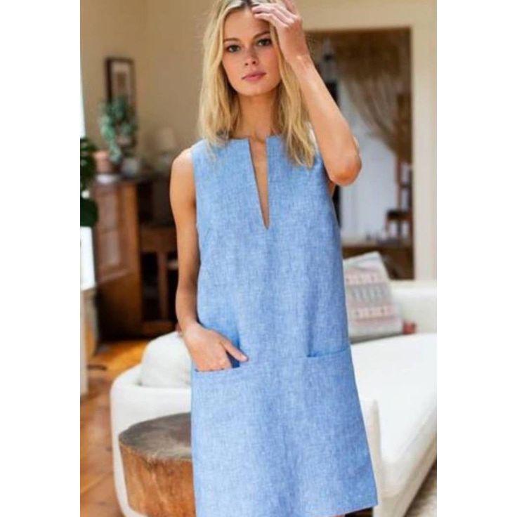 Reposhing This Item I Purchased From @Mrsbrd. Nwt. Questions? Leave A Comment Below! Shift Dress Pattern, Mode Kimono, Linen Fashion, Mod Dress, Types Of Dresses, Linen Clothes, Sewing Dresses, Dress Pattern, Simple Dresses