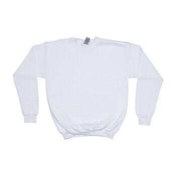 Keep up your comfy, cozy look with this White Youth Crew Sweatshirt! This pullover sweatshirt has a solid white color, so you can customize it with paint, patches, and more. Whether you wish to wear it as-is or create a themed design to showcase your personality, this sweatshirt will become a go-to piece in your wardrobe! Details: 	 Size: Small 	 Content: 50% Cotton & 50% Polyester 	 Care: Machine Wash, Cool; Non-Chlorine Bleach When Needed; Tumble Dry, Medium; Do Not Iron; Do Not Dry Clean Cheap White Retro Sweatshirt, White Grunge Crew Neck Sweatshirt, White Oversized Crew Sweatshirt, Cheap Soft-washed Crew Sweatshirt, White Soft-washed Crew Neck Sweatshirt, Unique Outfit, Online Checks, Blank T Shirts, Crew Sweatshirts