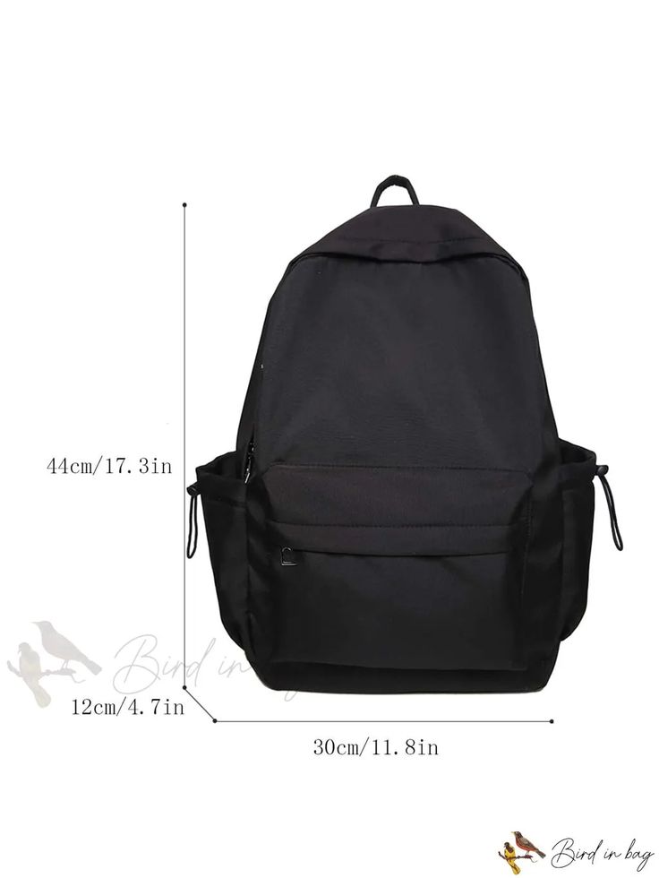 Bird in Bag - Capacity Waterproof Lightweight Classic Casual Unisex Backpack for Teen Girls, College Students, and White-Collar Workers - Perfect Large Capacity Solid Color Backpack For Outdoor Activities, Large Capacity Solid Backpack For Outdoor Activities, Solid Color Standard Backpack For Outdoor Use, Standard Solid Backpack For Outdoor Use, Standard Backpack For Outdoor, Solid Standard Backpack For Outdoor, Practical Waterproof Backpack For School, Outdoor Activities Softback Backpack, Casual Waterproof Backpack For Students