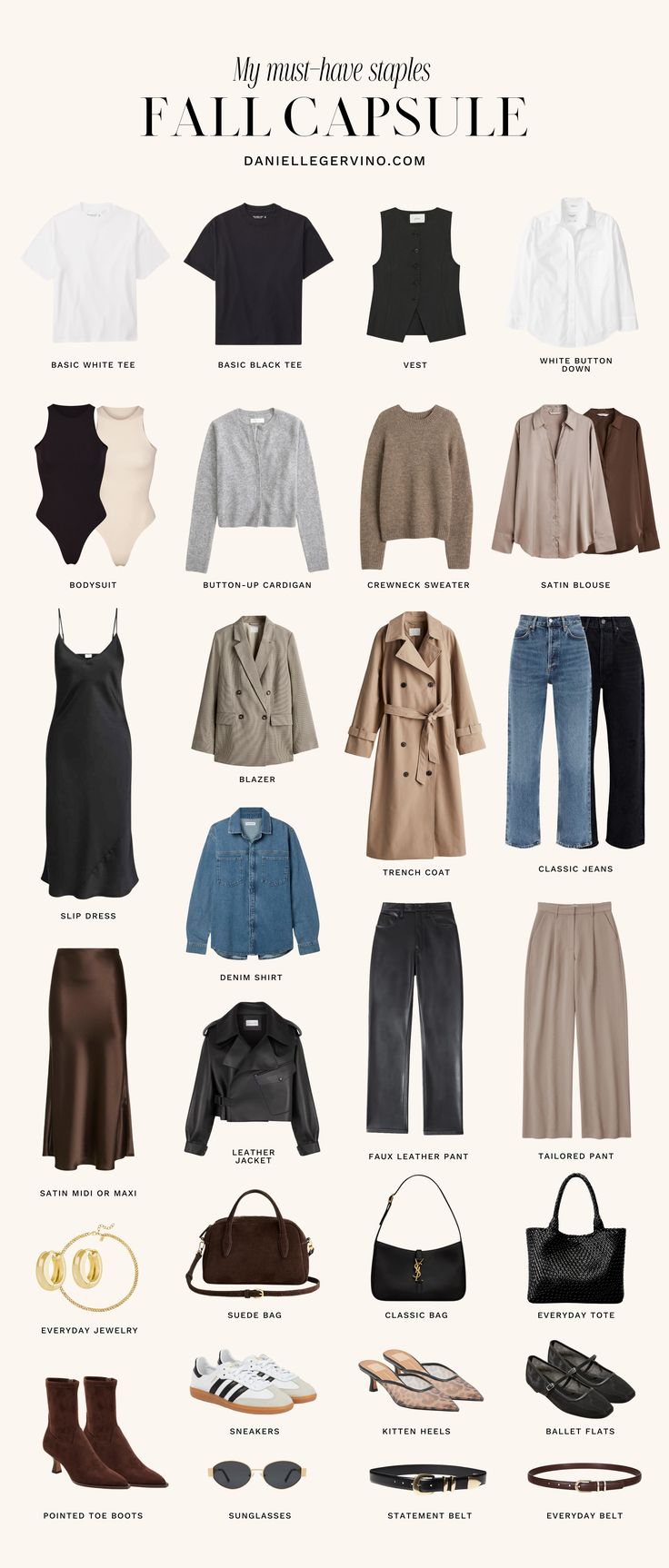 I'm sharing my Fall wardrobe staples for 2024 that I'll be wearing on repeat all season. fall capsule wardrobe, fall outfit, fall outfits, fall style, fall fashion, fall 2024, fall outfits 2024, fall look, fall outfit inspo, fall outfit inspiration, fall wardrobe essentials, fall wardrobe essential, fall wardrobe basics, fall basics, fall essentials, fall closet basic, fall closet basics, fall closet essential, fall closet essentials, staple jeans, staple denim, fall jeans, leopard print All Year Basic Capsule Wardrobe, Basics For Fall Wardrobe, Clothing Style Guide, Casual Fall Business Outfits, Autumn Closet Essentials, Fall Effortless Outfits, Creating A New Wardrobe Style, Fall Winter 2024 Capsule Wardrobe, Women's Capsule Wardrobe