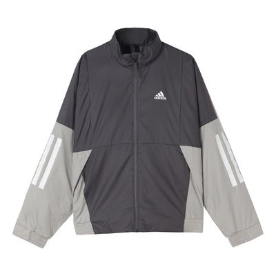 adidas Bts Light Jack Windbreak Jacket Men's Grey FT2442 Adidas Track Jacket For Training, Adidas Sportswear Track Jacket For Training, Adidas Functional Windbreaker With Logo, Winter Sportswear Track Jacket With Reflective Details, Adidas Logo Functional Track Jacket For Training, Winter Adidas Track Jacket In Nylon, Winter Sports Track Jacket With Reflective Details, Sports Nylon Outerwear With Three Stripes Branding, Adidas Functional Windbreaker With Three Stripes