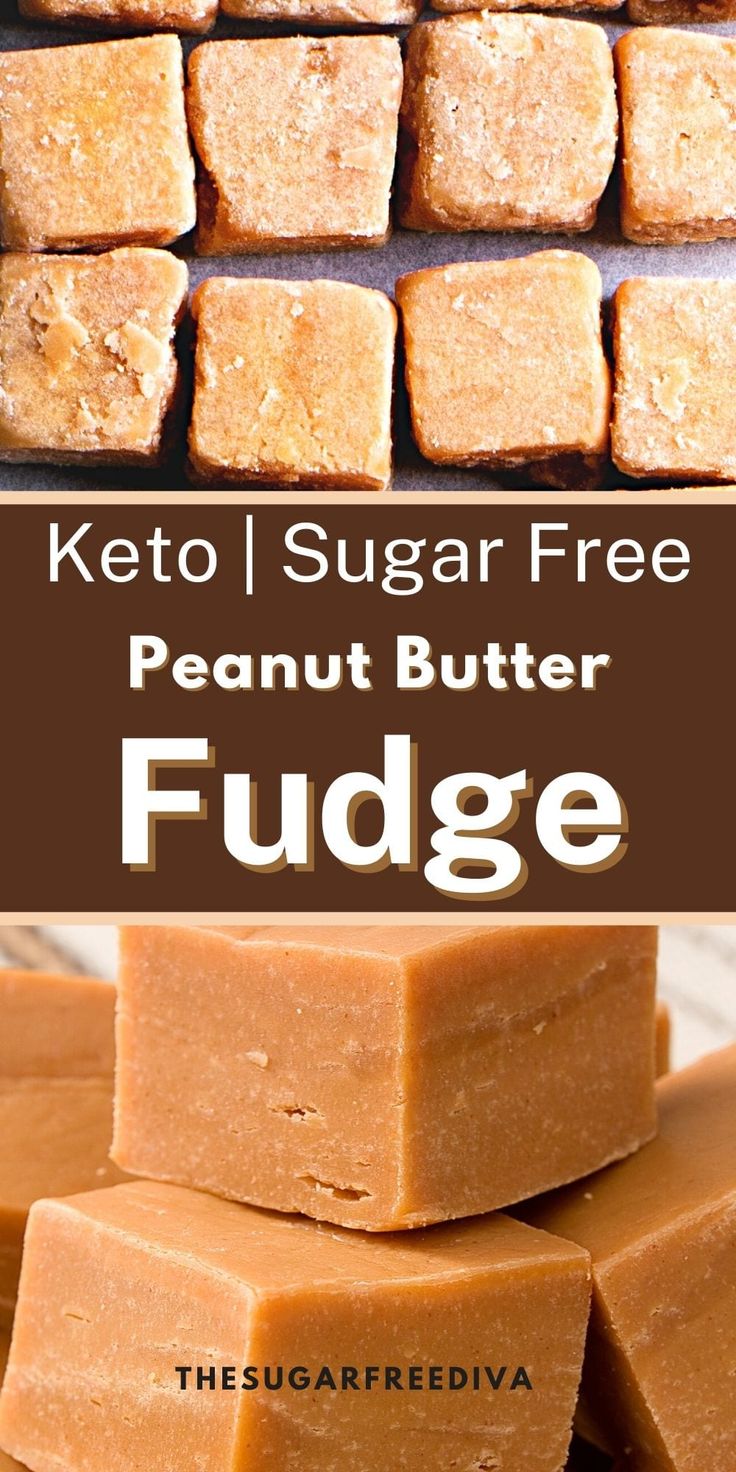 keto and sugar free peanut butter fudge is the perfect treat for those hot summer days