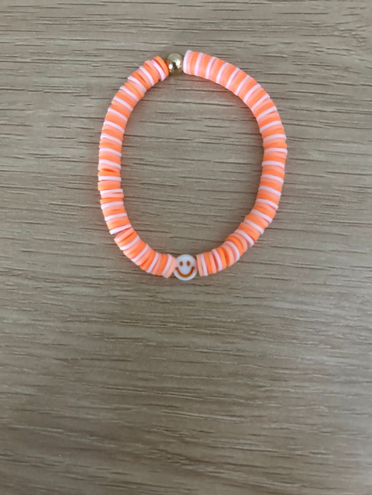 bright fun preppy bracelet! Trendy Neon Jewelry, Trendy Orange Friendship Bracelets As Gift, Trendy Orange Friendship Bracelets Gift, Trendy Orange Friendship Bracelet Gift, Casual Orange Jewelry For Friendship, Trendy Round Stretch Bracelet For Everyday, Trendy Everyday Wristband With Bracelet Strap, Trendy Everyday Wristband Bangle, Trendy Bangle Wristband For Everyday