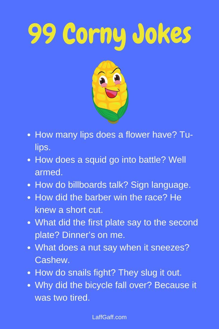 Image linking to a page of corny jokes for kids from LaffGaff. Corny Jokes For Kids, Best Dad Jokes, Funny Corny Jokes, Lame Jokes, Terrible Jokes, Cheesy Jokes, Clean Funny Jokes, Dad Jokes Funny, Jokes Hilarious