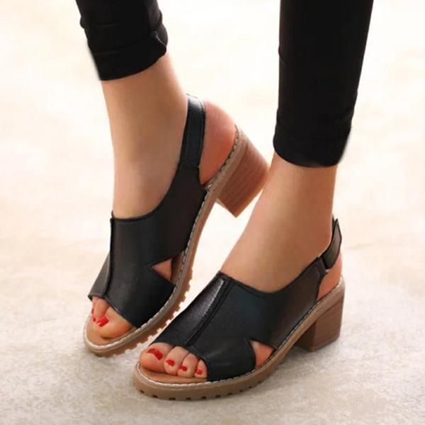 Product Info: Description: Style: Fashion, Stylish Item: Sandals Upper Material: Leather Toe: Open Toe Closure Type: Slip-On Heels: Low Heel Height of Heel: 3" Black Slingback Sandals With Buckle For Summer, Casual T-strap Sandals With Round Toe For Party, Casual Party T-strap Sandals With Round Toe, Black Open Toe Slingback Sandals For Spring, Casual Round Toe T-strap Sandals For Party, Spring Black Open Toe Slingback Sandals, Black Closed Toe Slingback Sandals For Summer, Black Open Toe Wedge Sandals, Black Open Toe T-strap Sandals For Summer