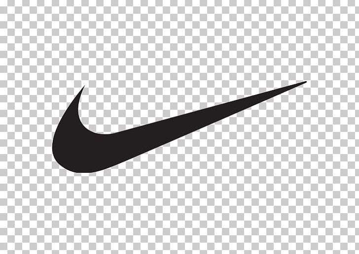 the nike logo on a white background, with black and grey colors in the bottom corner