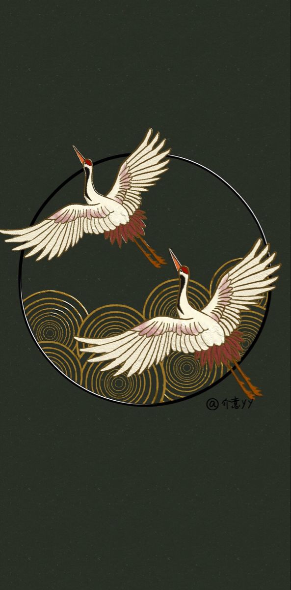 two white birds flying in the sky over water