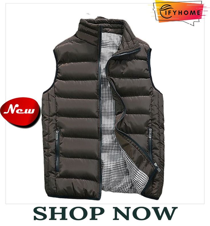 Men's Windbreaker Quilted Puffer Vest Quilted Full Zip Sleeveless Outerwear Casual Athleisure Winter Thermal Warm Waterproof Windproof Fitness Gym Workout Running Sportswear Activewear Solid Colored Sleeveless Brown Outerwear For Outdoor, Casual Nylon Sleeveless Vest, Sleeveless Outdoor Winter Outerwear, Casual Sleeveless Nylon Vest, Fall Nylon Sleeveless Vest, Sleeveless Nylon Vest For Fall, Brown Sleeveless Vest For Outdoor Activities, Black Sleeveless Outerwear For Outdoor Activities, Winter Sleeveless Vest With Fleece Lining