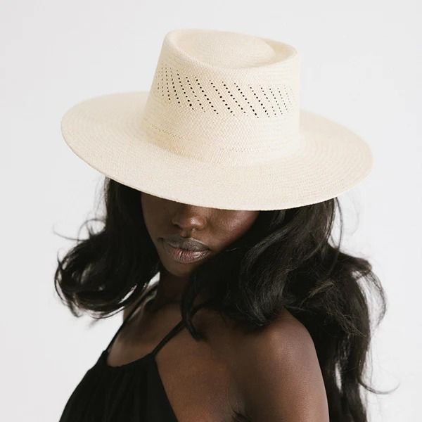 Coco Telescope Crown - GIGI PIP Everyday Panama Hat With Flat Brim For Spring, Flat Brim Panama Hat For Everyday Spring Wear, Everyday Flat Brim Panama Hat For Spring, Spring Everyday Panama Hat With Flat Brim, Modern Everyday Hats For Spring, Modern Everyday Spring Hats, Modern Curved Brim Hats For Summer, Modern Curved Brim Hats For Spring, Modern Summer Hat With Curved Brim