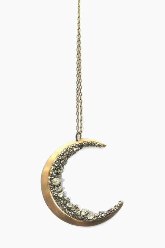 Crescent Moon Necklace, A Necklace, Diy Schmuck, Bijoux Diy, Moon Necklace, Pretty Jewellery, Crescent Moon, Bling Bling, Cute Jewelry