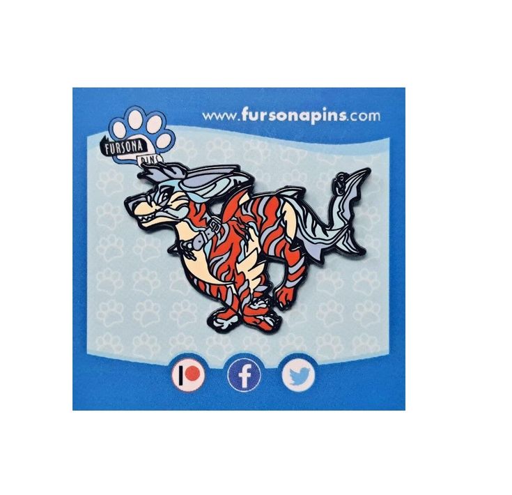 a sticker with an image of a dog on it