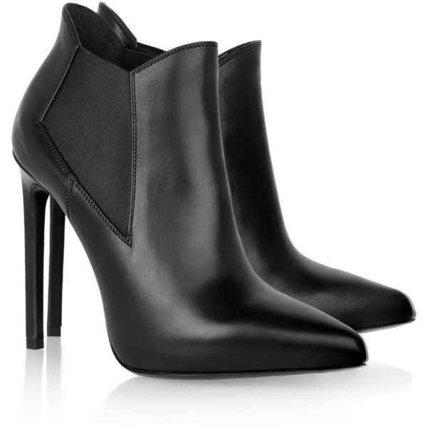 Saint Laurent Leather ankle boots (5 350 SEK) ❤ liked on Polyvore featuring shoes, boots, ankle booties, heels, ankle boots, Ð¾Ð±ÑÐ²Ñ, short black boots, black high heel booties, platform ankle boots and black booties Fall Boots, Chelsea Ankle Boots, Black Leather Ankle Boots, Saint Laurent Shoes, High Heel Boots Ankle, Fabulous Shoes, Boots Ankle, Heeled Ankle Boots, Leather Ankle Boots