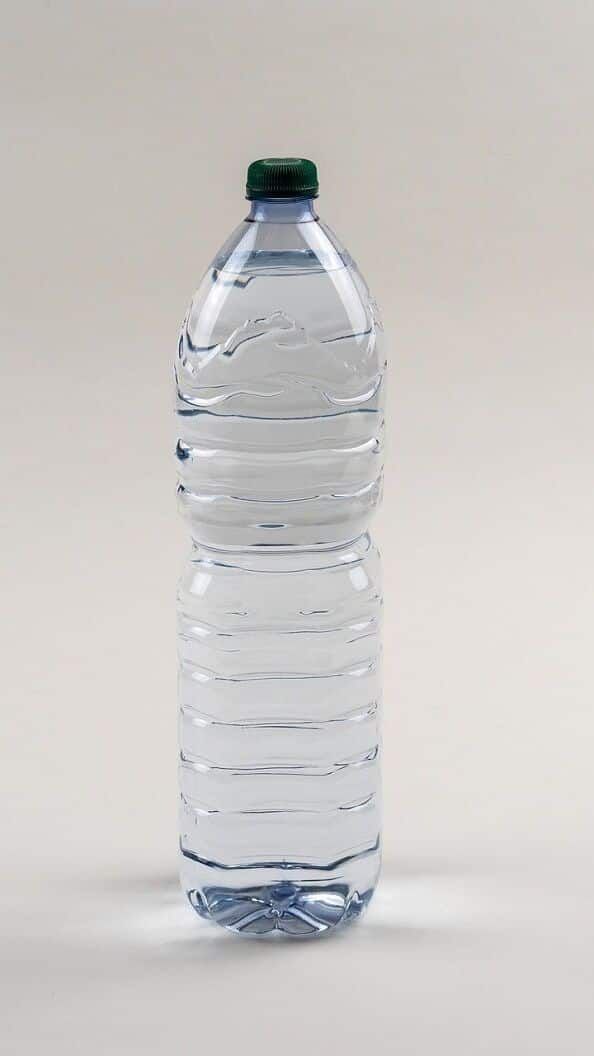 a large bottle of water sitting on top of a table