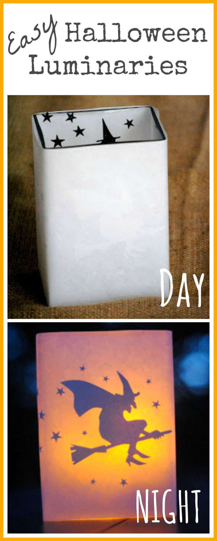 an easy halloween luminaries project for kids to make