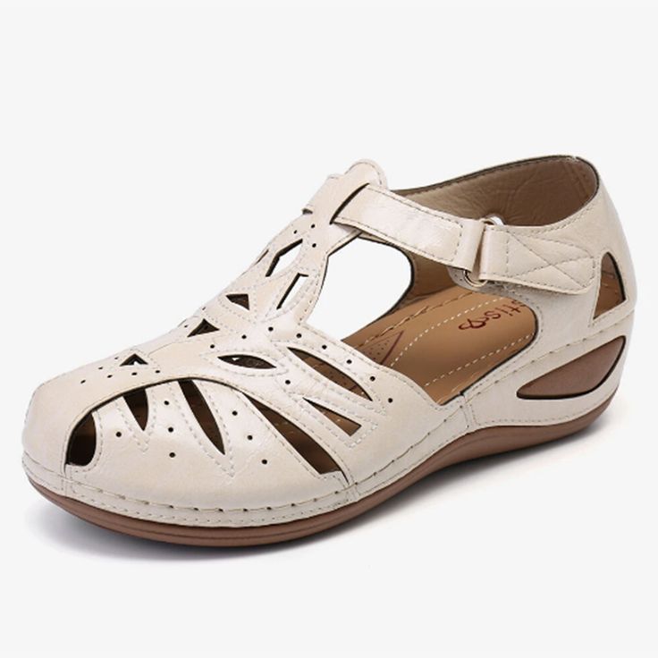 Brand Name: HAJINKHeel Height: Flat (≤1cm)With Platforms: YesPlatform Height: 0-3cmSandal Type: GLADIATOROrigin: CN(Origin)Occasion: CasualUpper Material: PUOutsole Material: RubberBack Counter Type: Cover HeelPattern Type: SolidSide Vamp Type: OpenFit: Fits true to size, take your normal sizeStyle: FashionHeel Type: Flat withLining Material: PUClosure Type: Hook LoopModel Number: PHC00771(1Fashion Element: ShallowInsole Material: PU Woman Gladiator, Flat Women Shoes, Moccasins Women, Vintage Sandals, Basic Heels, Sandals Platform, Women Platform Shoes, Wedding Shoes Heels, Womens Summer Shoes