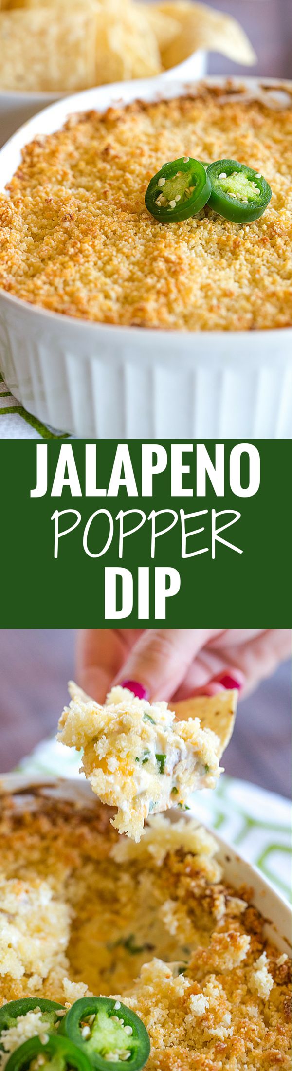 jalapeno popper dip in a casserole dish