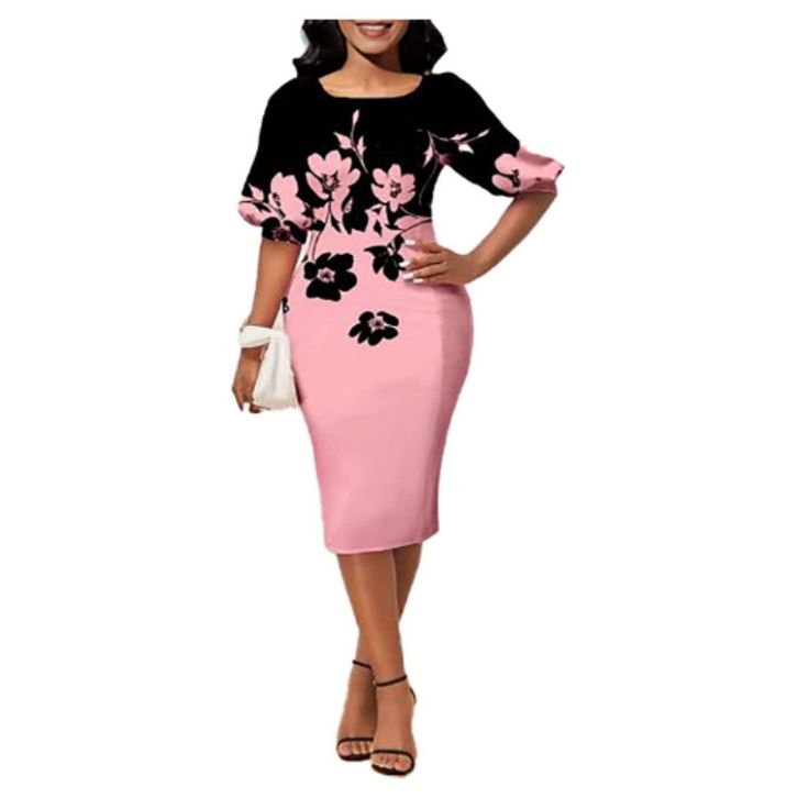 100% Polyester Pull On Closure Hand Wash Only *Material: Womens Long Sleeve Pencil Dress Is Made Of Soft And Comfortable Polyester Fabric, Casual Style, Stretchy And Comfy To Wear, Office, Wear To Work Dress *Design: Elegant Mid Length Dress, Lantern Sleeves, Solid Color/Floral Printed, Crew Neck, Back Zipper Closure, Formal Dresses For Women, Bodycon Dresses For Women. *Feature: Sexy Pencil Dresses For Women, Bodycon Business Dresses, Long Sleeve Slim Dress Relaxed Fits Your Curves Perfectly An Pink Knee-length Bodycon Dress, Pink Bodycon Dress For Office, Elegant Pink Short Sleeve Bodycon Dress, Elegant Pink Bodycon Dress For Spring, Feminine Pink Sheath Bodycon Dress, Pink Short Sleeve Elegant Bodycon Dress, Pink Short Sleeve Bodycon Dress, Casual Pink Office Dress, Feminine Pink Dresses For Office