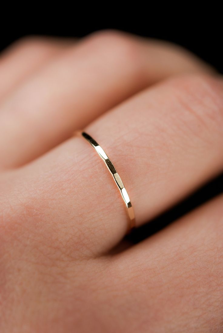 Simple 14k Gold Filled Stackable Rings, Simple 14k Gold Filled Stackable Anniversary Rings, Dainty Hammered Rose Gold Rings, Simple Hammered 14k Gold Rings, Simple 14k Gold Filled Midi Rings For Anniversary, Minimalist Hammered 14k Gold Stackable Rings, Dainty 14k Gold Hammered Rings, Dainty Hammered 14k Gold Rings, Simple 14k Gold Filled Rings