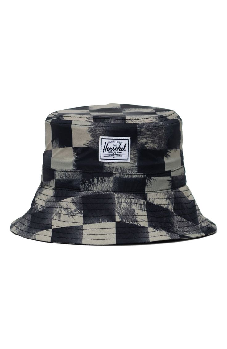 Baby will be ready for sunny days in this versatile bucket hat featuring built-in sun protection and a removable chin strap. Removable hook-and-loop chin strap Ages 6–18 months UPF 50+ sun protection 100% nylon Spot clean Imported Black Bucket Hat With Upf 50+ For Summer, Black Lightweight Bucket Hat For Summer, Black Bucket Hat With Upf 50+, Short Brim, Summer Bucket Hat With Adjustable Fit And Curved Brim, Black Summer Bucket Hat With Uv Protection, Adjustable Black Bucket Hat For Summer, Black Bucket Hat For Summer, One Size, Adjustable Outdoor Bucket Sun Hat, Adjustable Black Bucket Hat For Vacation