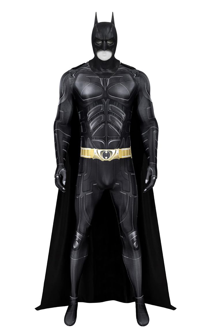 PRICES MAY VARY. Bat Costume Include: JUMPSUIT + CLOAK + MASK. Invite friends to dress as superheroes for a great group costume. Feature: One-Piece Jumpsuit with belt printing and bat logo, attached velcro cape and latex mask. The super stretch jumpsuit design with back zipper is easy on and off. Material: This Bruce Wayne suit is made of polyester and spandex, stretchable and comfortable to wear.Hand or machine washing,it will not be fade or deform. Bat Mask: One size fits most teens and adults Bat Man Mask Template, William Afton Body Pillow, Bat Mask, Batman Costume, Superhero Costume, Bruce Wayne, Dark Knight, Cloak, Cosplay Costume